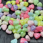 Mixed color random ab plating / 5#8mm hearts are about 2600 pieces/catties