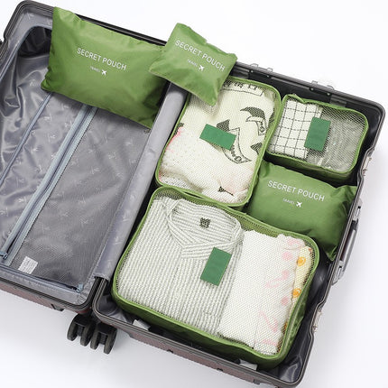 South Korea Portable Storage Six or Seven-Piece Luggage Clothes Organize Storage Bag Multi-Functional Travel Storage suit