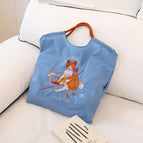 Thread ball cat light blue (excluding shoulder strap) / Medium