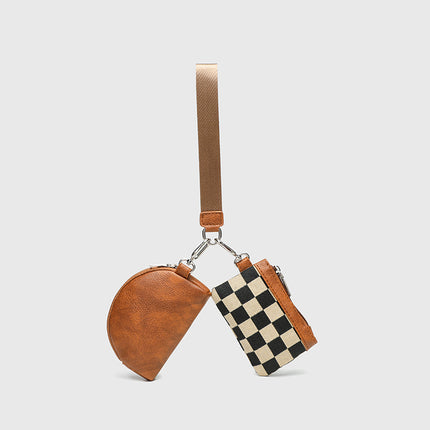Lu Same Style Wrist Bag Portable Card Holder Bank Card Mini Waterproof Multi-Functional Change Cosmetics Bag Car Key Bag