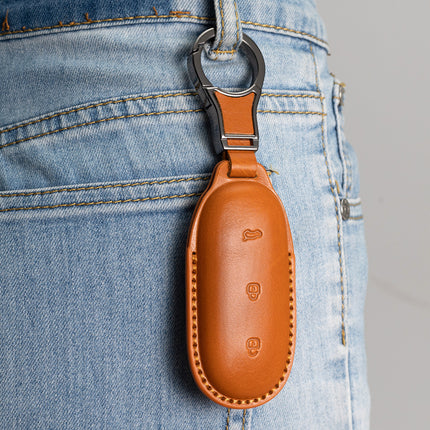 Suitable for Ideal L9 Key Cover L8 Car 2024 L7 L6 Ideal One Genuine Leather First Layer Cowhide Vegetable Tanned Leather