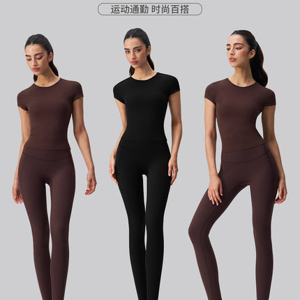 Lightweight High-Waisted Butt-Lifting Yoga Pants for Women, Summer Thin Style, Naked Feeling, Slimming, Tummy Control, Pilates Sports Fitness Leggings