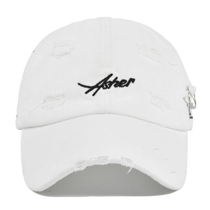 Soft Top Cap 2025 Hip-Hop Men's Korean Baseball Cap Women's Small Ripped Vintage Letter Hat New Year Face