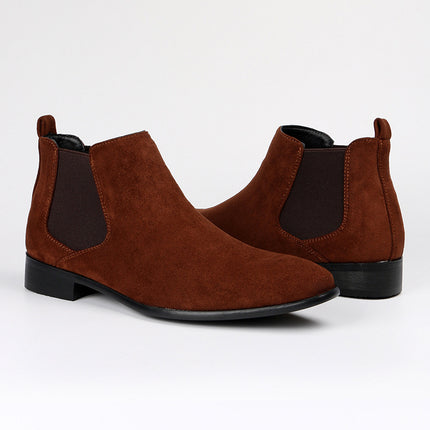 Men's Chelsea Boots Small Square Toe Men's Shoes All-match Fashion Men's Ankle Boots