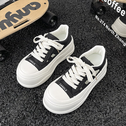Breathable Thick-Soled White Shoes for Women, Height-Increasing Sneakers, 2025 Summer New Versatile Soft-Soled Casual Sports Shoes for Women