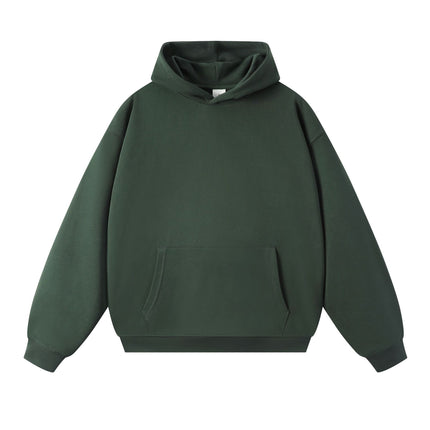 Sweatshirt 380g Terry Spring and Autumn American Style Thin Drop Shoulder Loose Fit Solid Color Hoodie for Men Trendy Versatile