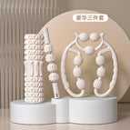 Full white: 30cm foam shaft leg clamp massage stick