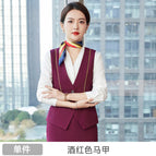 Women-wine red vest 1 / XXL