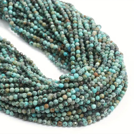 Natural Stone Crystal Mini Size Beads Cut Face Facet Round Beads Bracelet Necklace DIY Original Beaded Accessories Beads