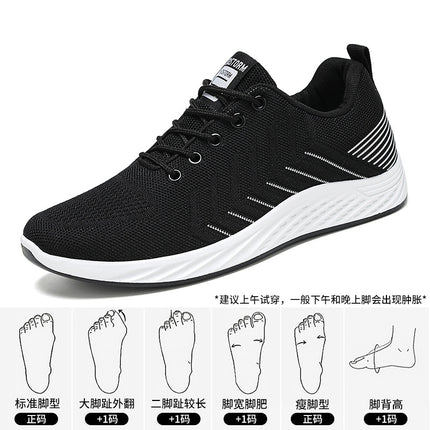 Shoes Men's Sports Shoes Breathable Non-Stinky Mesh Shoes Soft Sole Comfortable Running Shoes Large Size Fashion Men's Shoes Single Shoes