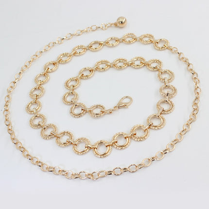 Cross-Border Versatile Metal Waist Chain for Women, Thin Belt, Versatile Decorative Dress with Shirt, Waist Rope, Women's Waist Chain