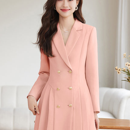 High-grade suit dress women's spring and autumn 2024 New elegant waist-tight small beauty salon professional work clothes