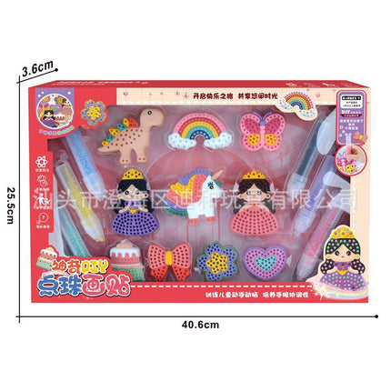 Cross-border handmade DIY bead painting stickers creative color stickers diamond Bead Gem painting Kit girls