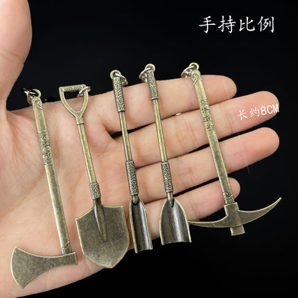 Tomb Raider Notes Series Peripheral Luoyang Shovel Manuscript Shovel Alloy Ornament Model Keychain Pendant Ornament Toy