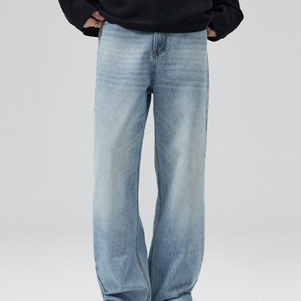 LKTM Men's Wear# American cleanfit Light Color 517 Version Micro-jeans Men's and Women's Slim All-match Mop Pants