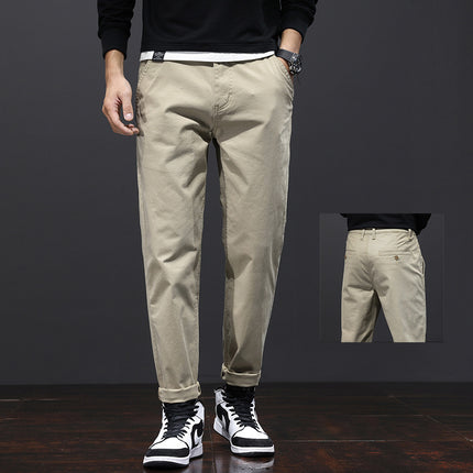 Spring and Summer Thin plus size Casual Pants Men's Loose Trendy Chubby Business Men's Pants Plus-sized 110.00kg Chubby Trendy Pants