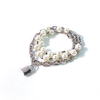 Silver bracelet (can be used as a short necklace)