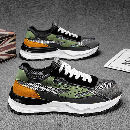 Forrest Gump Men's Shoes, Summer Breathable High-End Mesh Sneakers, Thin Sports Casual Dad Shoes for Teenagers, Odor-Resistant Trendy Shoes