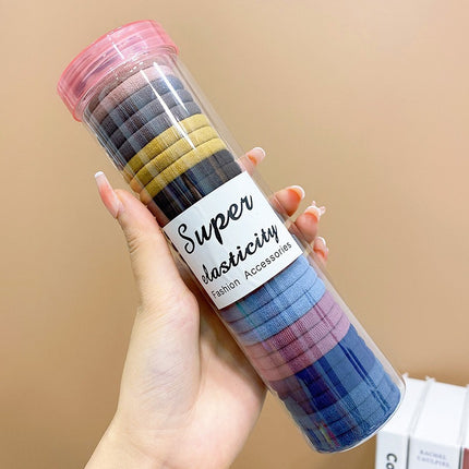 20 canned hair bands new rubber band female tie towel ring thick high elastic hair rope simple hair rope