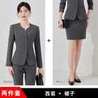 Dark gray suit + skirt / S