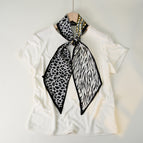 Leopard zebra black border / 150cm