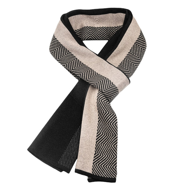 2025 Men's Autumn and Winter Warmth Essential Cold-Proof Knitted Scarf High-End Korean Fashion Versatile Scarf British Style