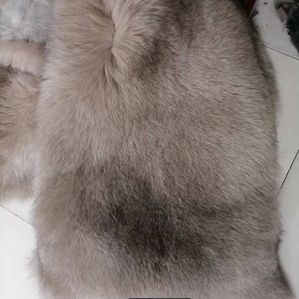 Fashion High-End Young Style Women's Coat, Aliexpress Popular Model, 5-Section Genuine Fox Fur Coat with Fur Integrated