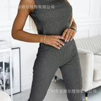 (vest pants) deep gray / S