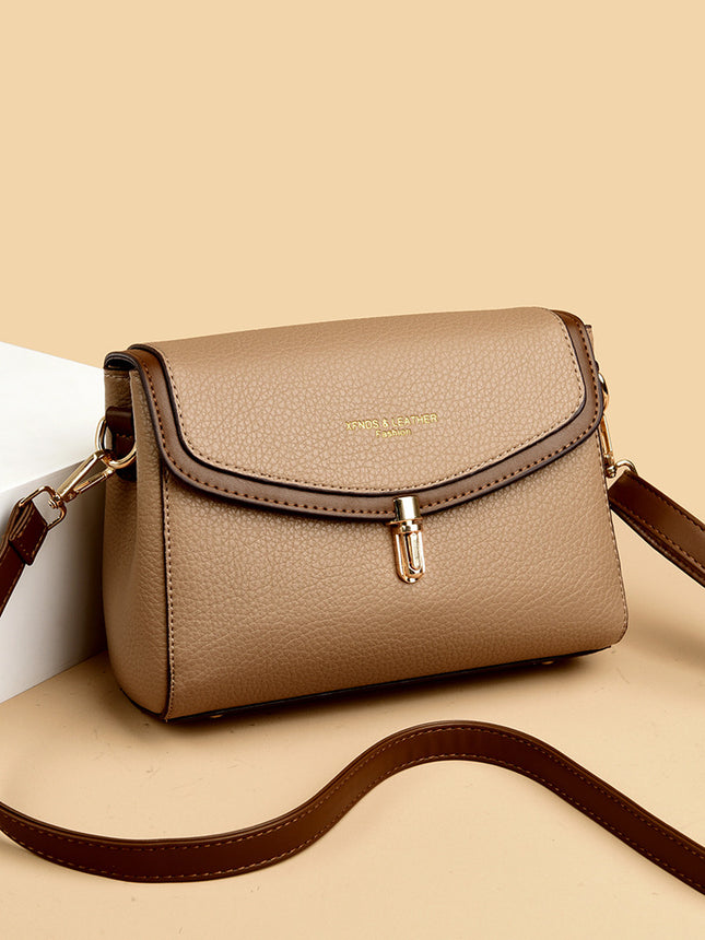 Bag women's bag 2024 new fashion small bag messenger bag middle-aged shoulder bag women's bag satchel a generation of hair