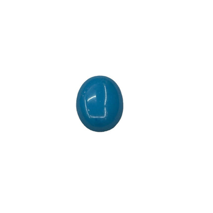 Blue turquoise oval ring egg-shaped flat-bottomed DIY earrings earrings ring table inlay accessories