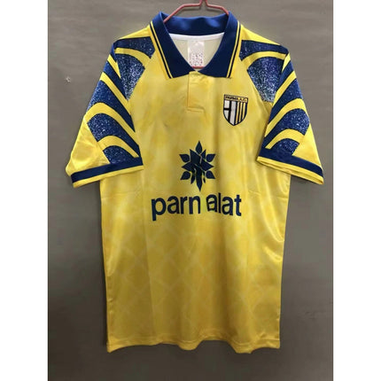 96 German Away 2010 German Away 9597 Yellow Blue Parma Retro Version Football Uniform Top Jersey