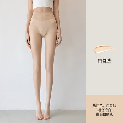 Silk Stockings Women's Summer Ultra-thin Anti-hook Silk Pantyhose Skin-color Bare Light-sensitive Leg Artifact Skin-beautifying Sunscreen Flesh-colored Silk Stockings