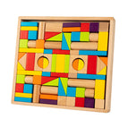 D53--78 beech colored building blocks 2.22