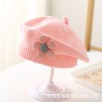 Beret sticky flower-pink / 3-48 months