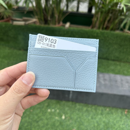 2025 Cross-Border Hot-Selling Ultra-Thin Creative Leather Card Holder Men's Commuter Bag First-Layer Cowhide Women's High-End Card Holder