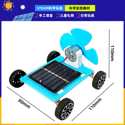 Children's science and technology diy handmade small solar series solar toy car physical model scientific experiment