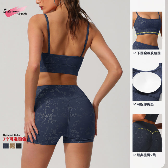 Cross-border Hot Silver Yoga Suit Advanced suit Women's Outdoor Training Running European and American Long Sleeve Fitness Suit suit