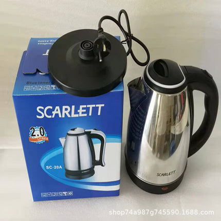 British plug European standard kettle Electric kettle manufacturers foreign trade stainless steel kettle
