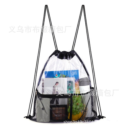 Eva Beach Bag Transparent Bundle Pocket Waterproof Large Capacity Backpack Outdoor Storage Bag Beach Swimming Clothes Storage