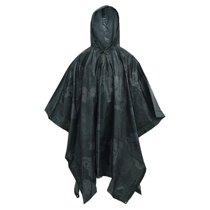 Amazon pvc wholesale outdoor cycling mountaineering poncho camouflage multi-function conjoined raincoat can be used for floor mat