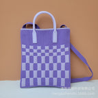 Purple plaid (large)