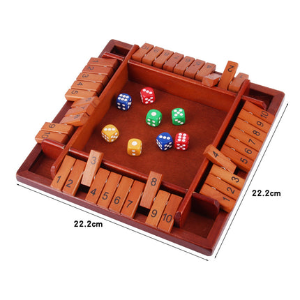 Four-sided Digital Flip Toy Family Parent-child Dice Game Four-person Interactive Party Table Game Drinkers Puzzle