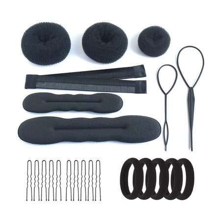 Cross-border explosions hair curler set hair pull pin ball head flower bud hair braid artifact bridal hair accessories braided hair