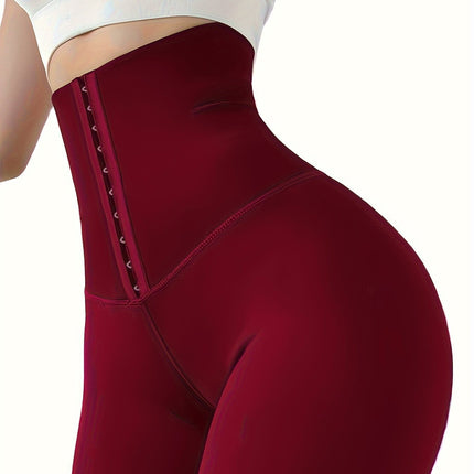 Tummy Control Butt Lifting Leggings with Front Hook,