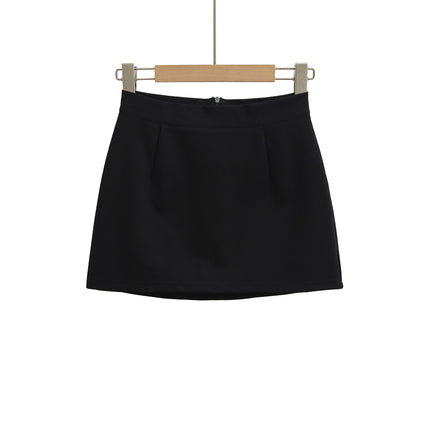 Hot Girl High-Waisted Elastic Slim-Fitting Anti-Exposure Short Skirt for Women 2025 Summer Hot Girl Tight-Fitting Hip-Hugging Skirt One-Step Skirt