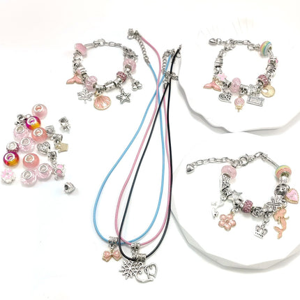 Children's Birthday Gifts for Girls, Girls' Toys, 6-8 Year Old Little Girls' Jewelry Box, 9-12 DIY Bracelet Jewelry