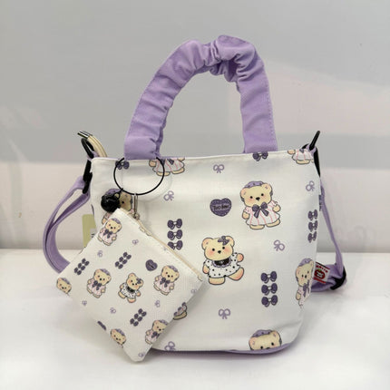 New Girls Handbag Storage Bag Cute Lunch Box Bag Handbag Mother Bag Korean Cartoon Bag Hand Bag