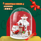 Santa building blocks-free transparent cover 1297