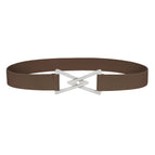 Coffee silver buckle / L 85cm