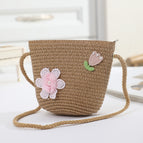 Lace flower + tulip bag coffee